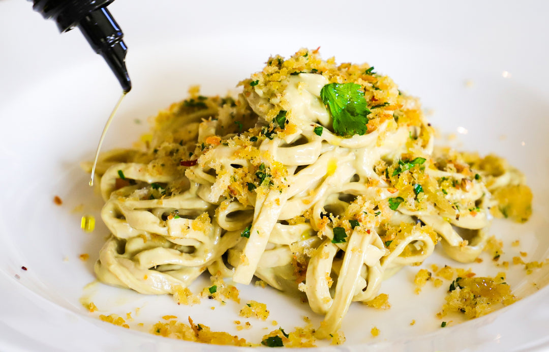 Hemp, Roasted Garlic & Avocado Fettuccine