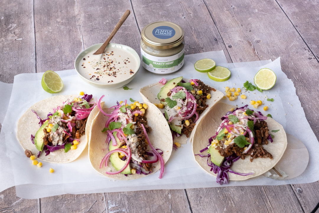 Jackfruit Tacos with Hearty Hemp Aioli